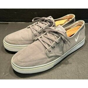 Nike Braata SB Gray Canvas Low Top Skate Shoe Men's Size 11 -  458697-004